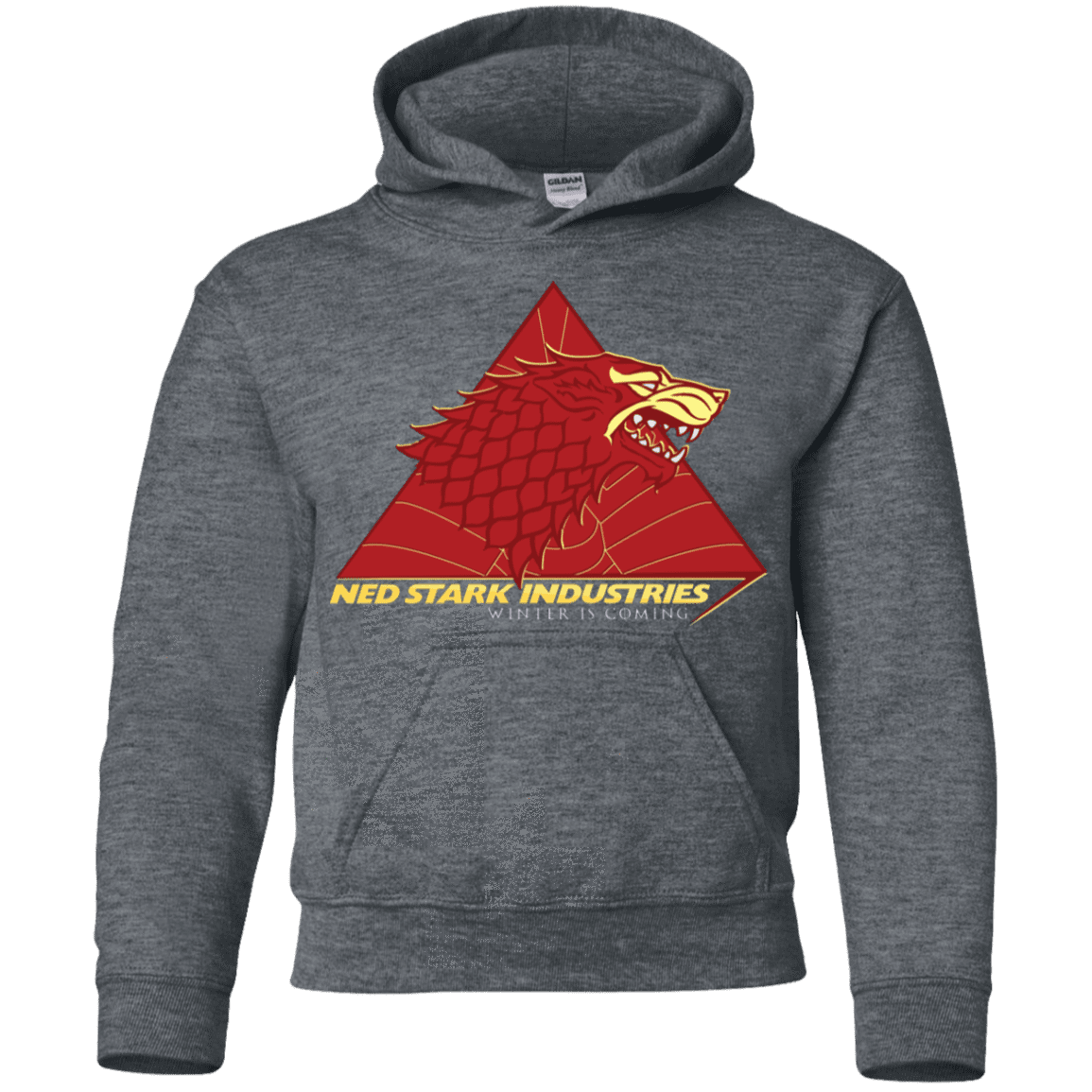 Sweatshirts Dark Heather / YS Ned Stark Industries Youth Hoodie