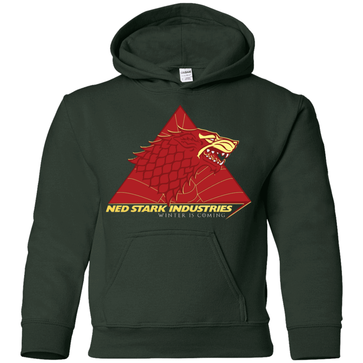 Sweatshirts Forest Green / YS Ned Stark Industries Youth Hoodie