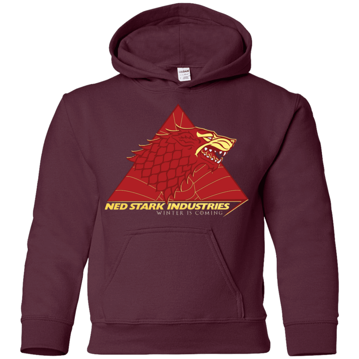 Sweatshirts Maroon / YS Ned Stark Industries Youth Hoodie