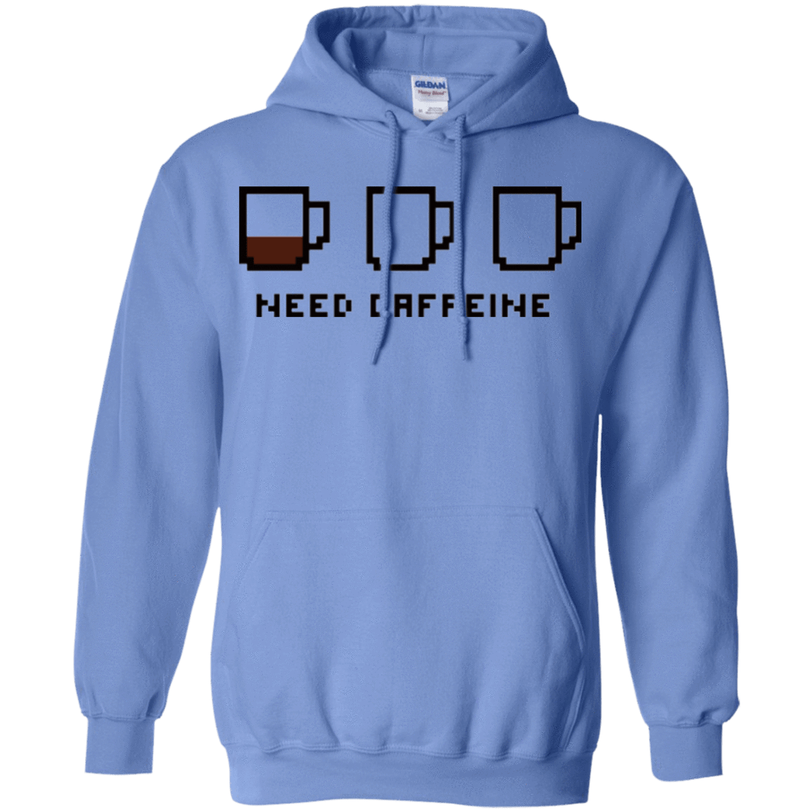 Sweatshirts Carolina Blue / Small Need Caffeine Pullover Hoodie