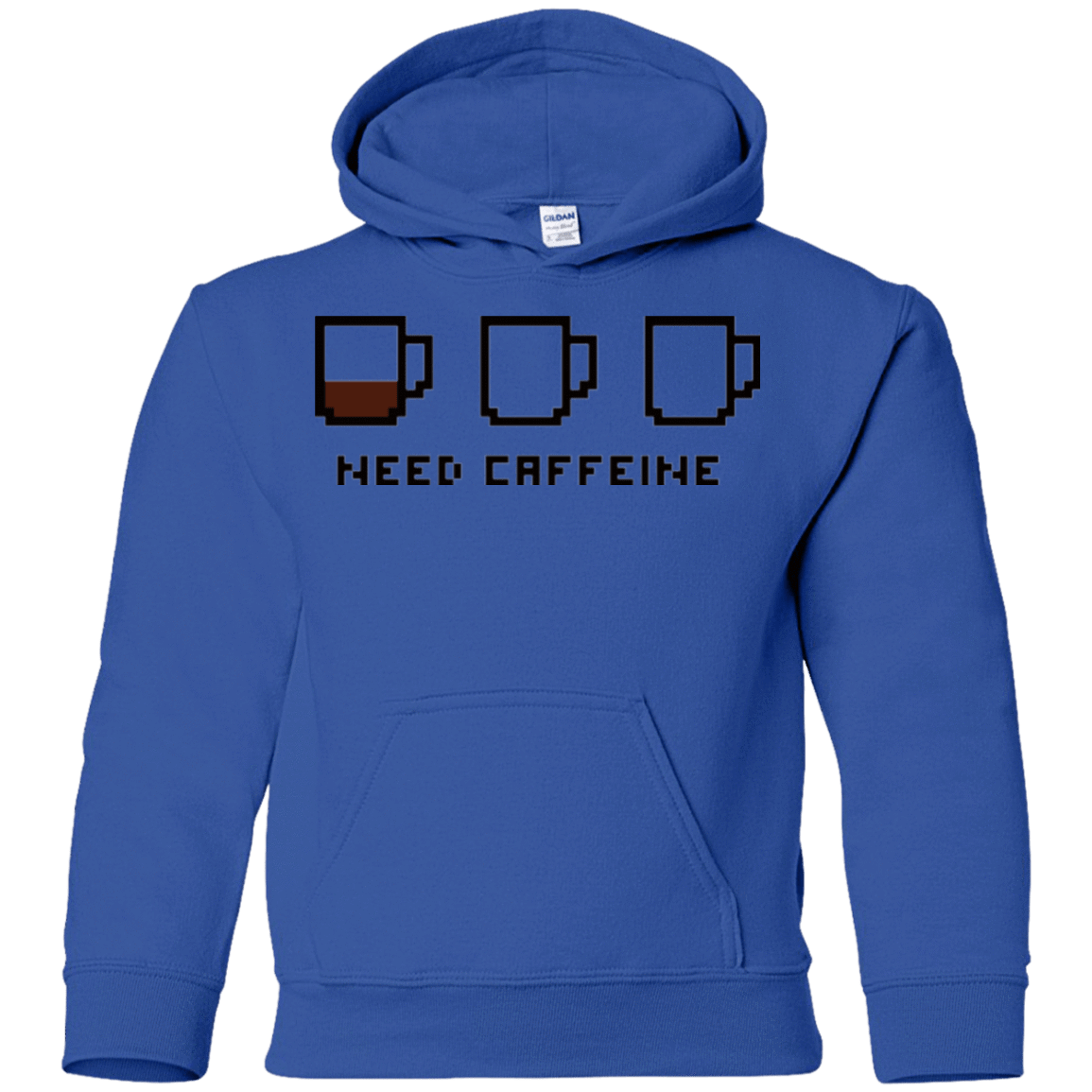 Sweatshirts Royal / YS Need Caffeine Youth Hoodie