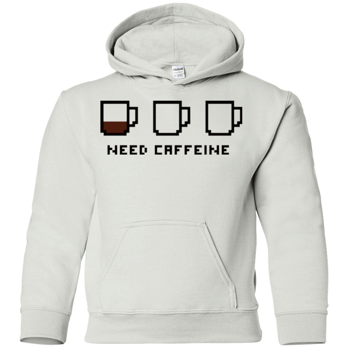 Sweatshirts White / YS Need Caffeine Youth Hoodie