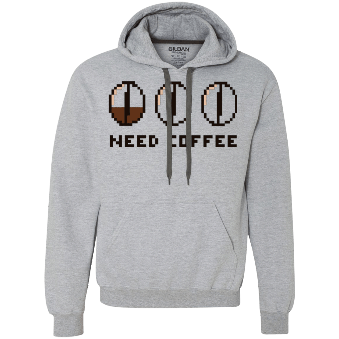 Sweatshirts Sport Grey / Small Need Coffee Premium Fleece Hoodie