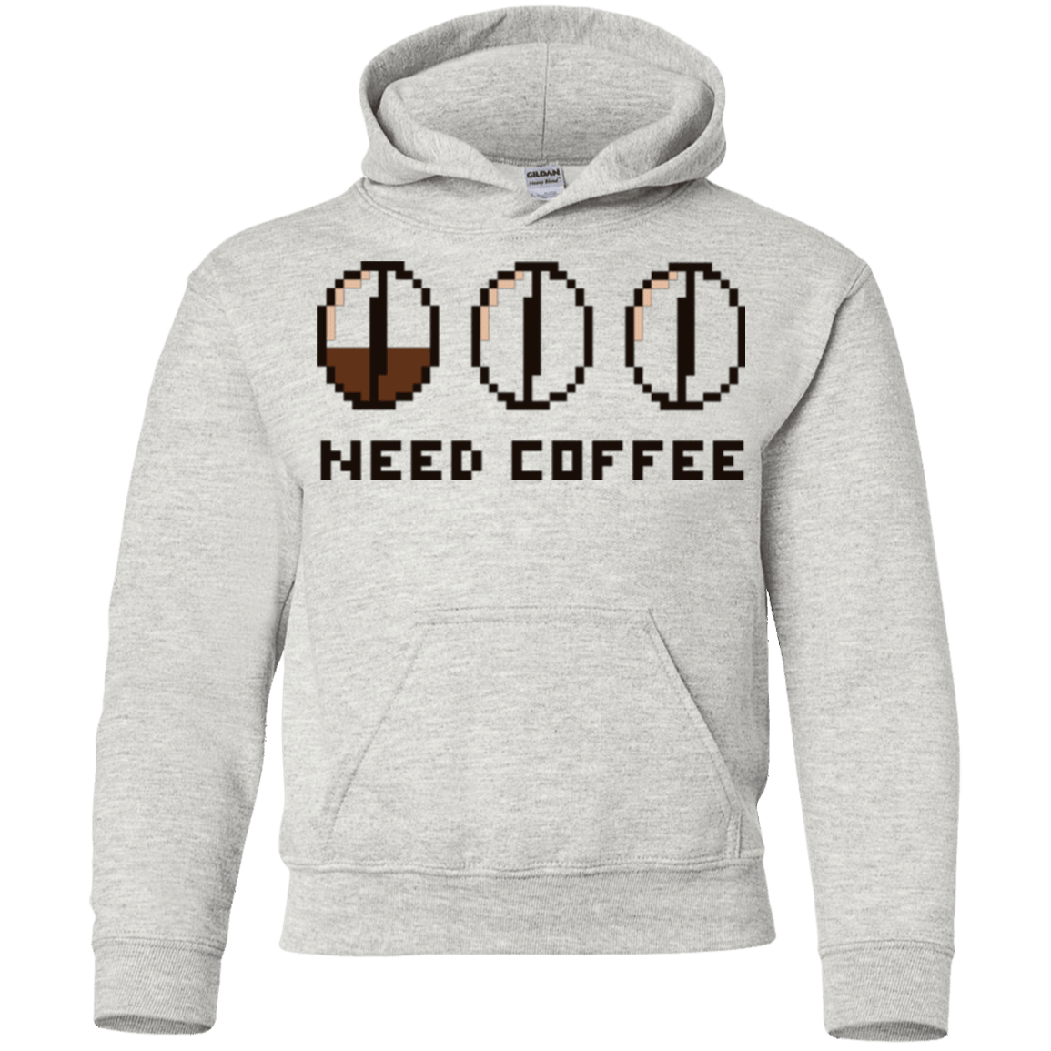 Sweatshirts Ash / YS Need Coffee Youth Hoodie