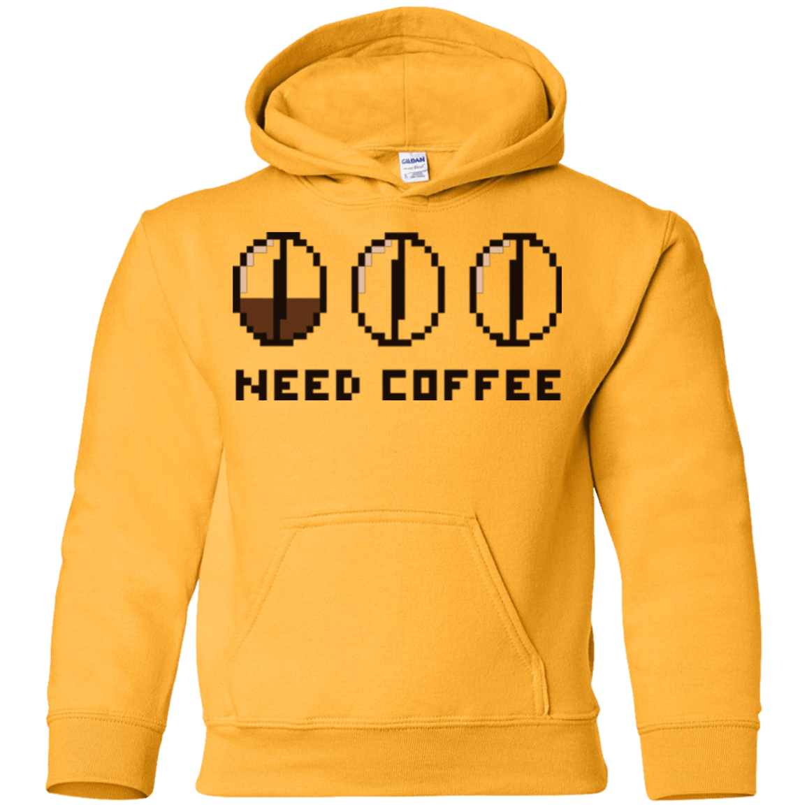Sweatshirts Gold / YS Need Coffee Youth Hoodie