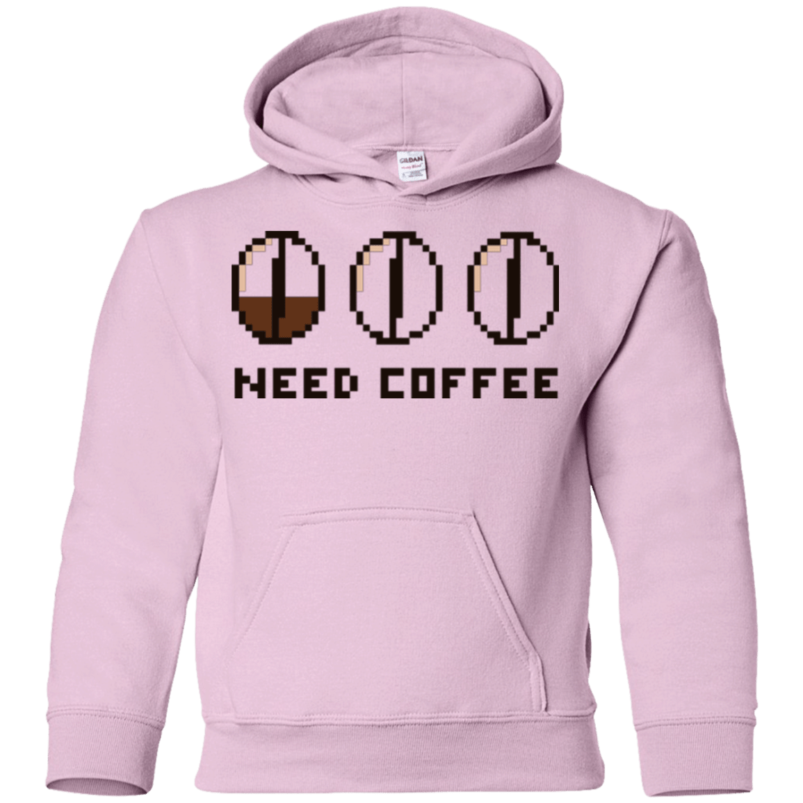 Sweatshirts Light Pink / YS Need Coffee Youth Hoodie