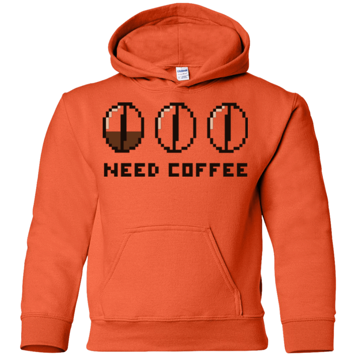 Sweatshirts Orange / YS Need Coffee Youth Hoodie