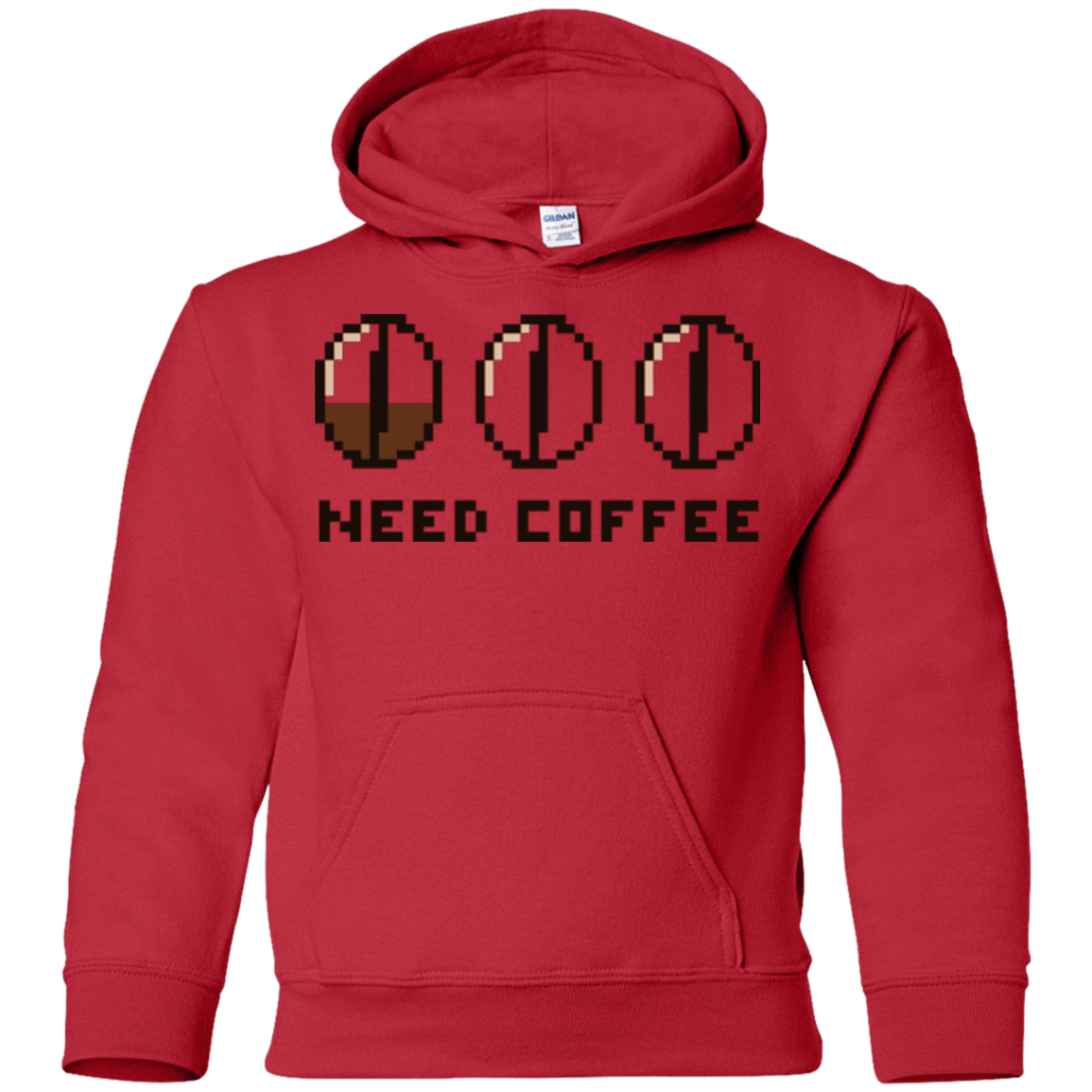 Sweatshirts Red / YS Need Coffee Youth Hoodie