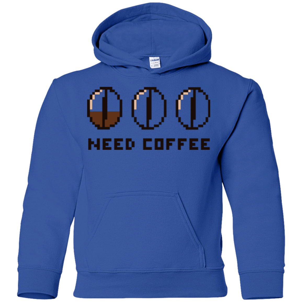 Sweatshirts Royal / YS Need Coffee Youth Hoodie