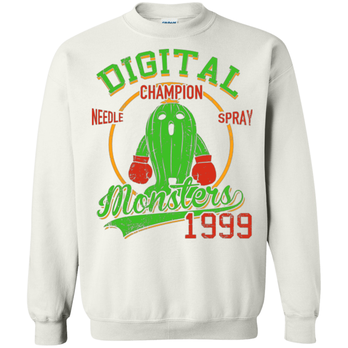 Sweatshirts White / Small Needle Spray Crewneck Sweatshirt