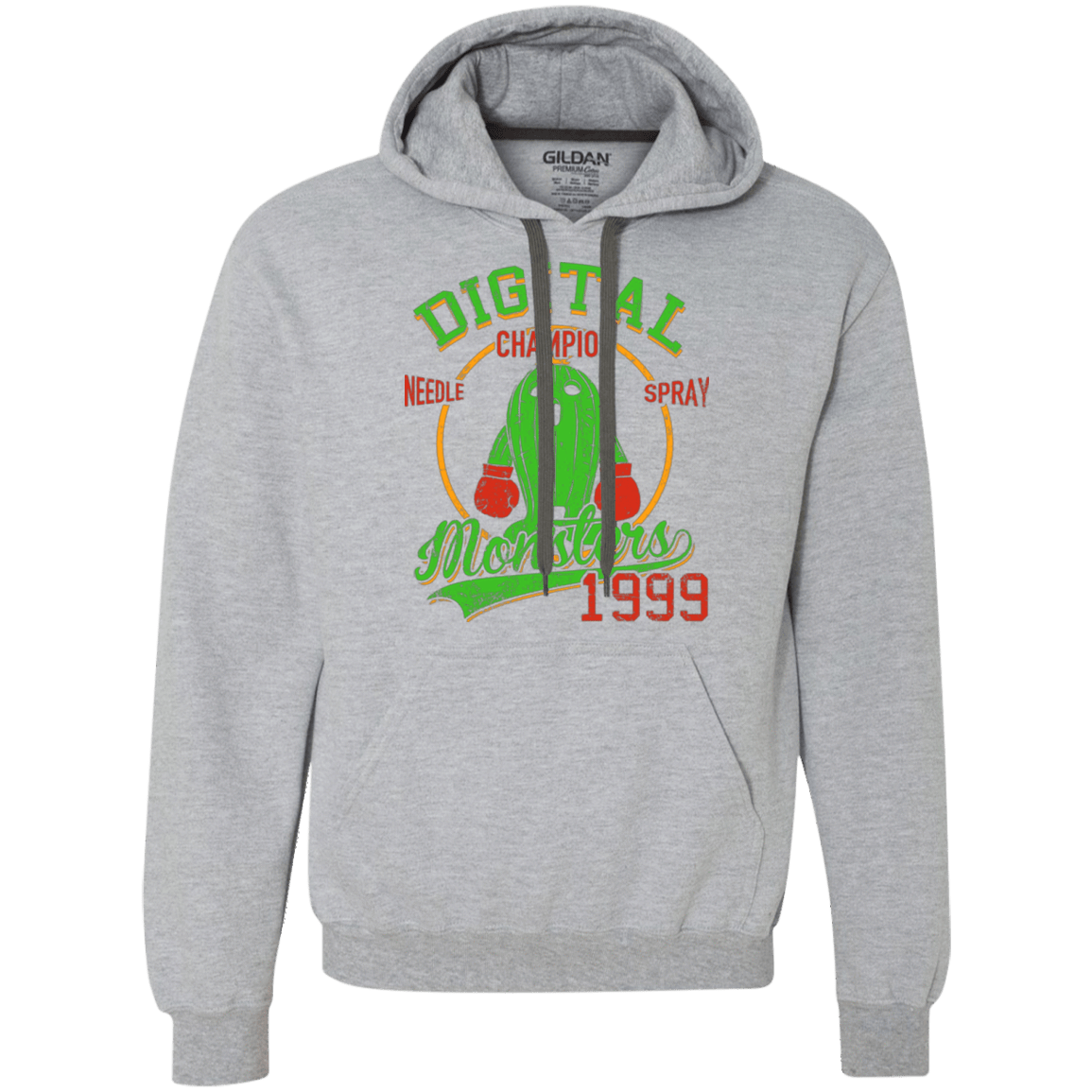 Sweatshirts Sport Grey / Small Needle Spray Premium Fleece Hoodie
