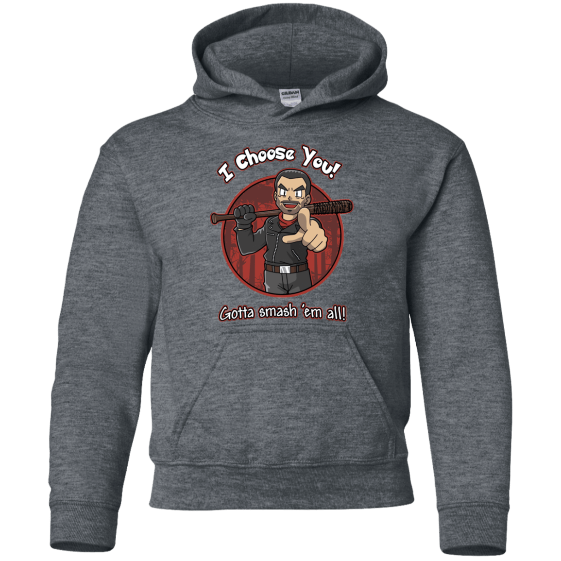 Sweatshirts Dark Heather / YS Negan Chooses You Youth Hoodie