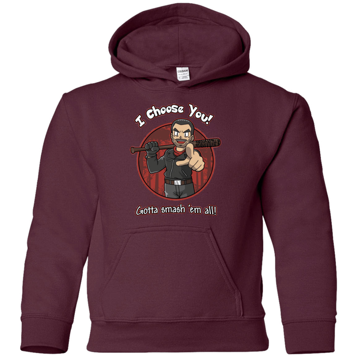Sweatshirts Maroon / YS Negan Chooses You Youth Hoodie
