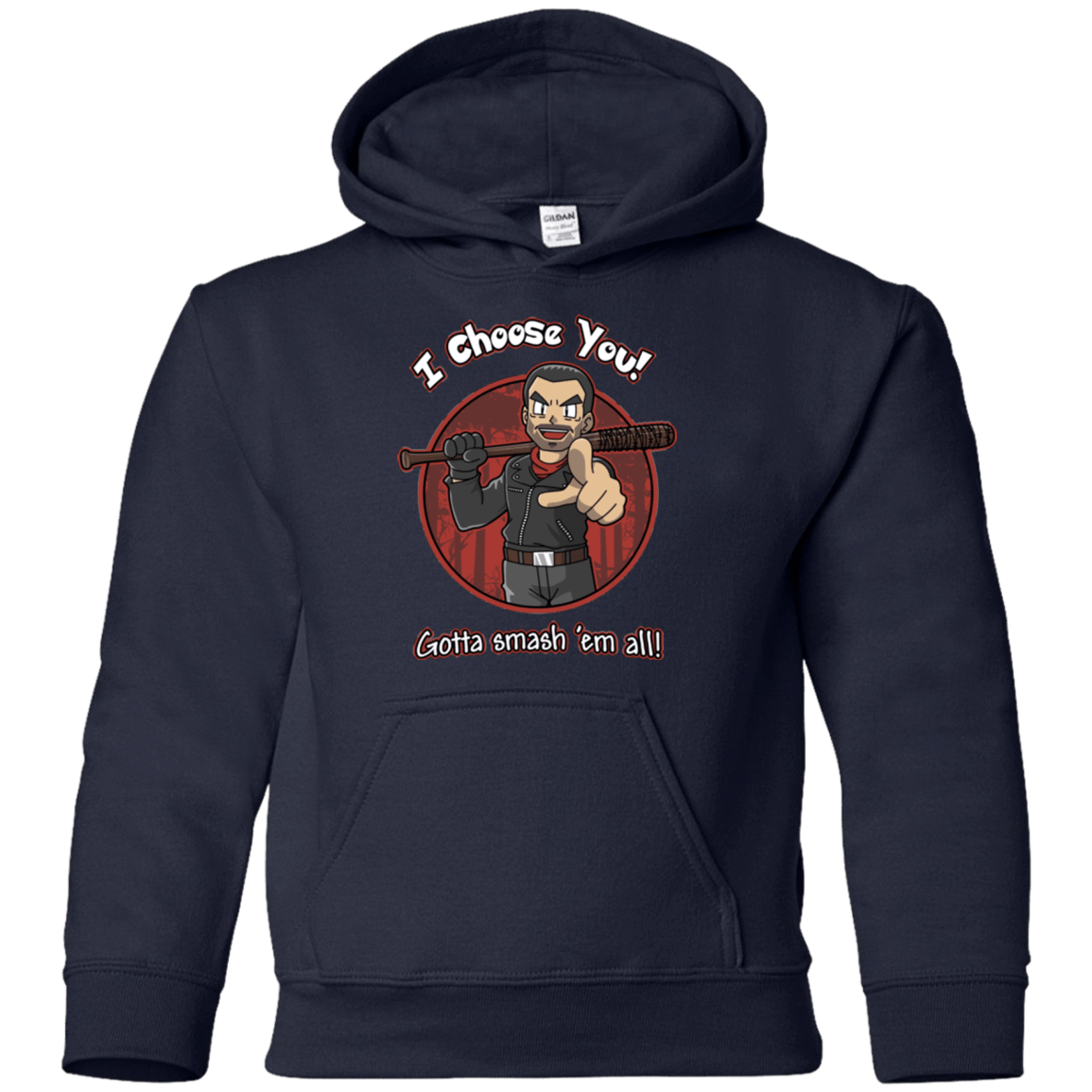 Sweatshirts Navy / YS Negan Chooses You Youth Hoodie