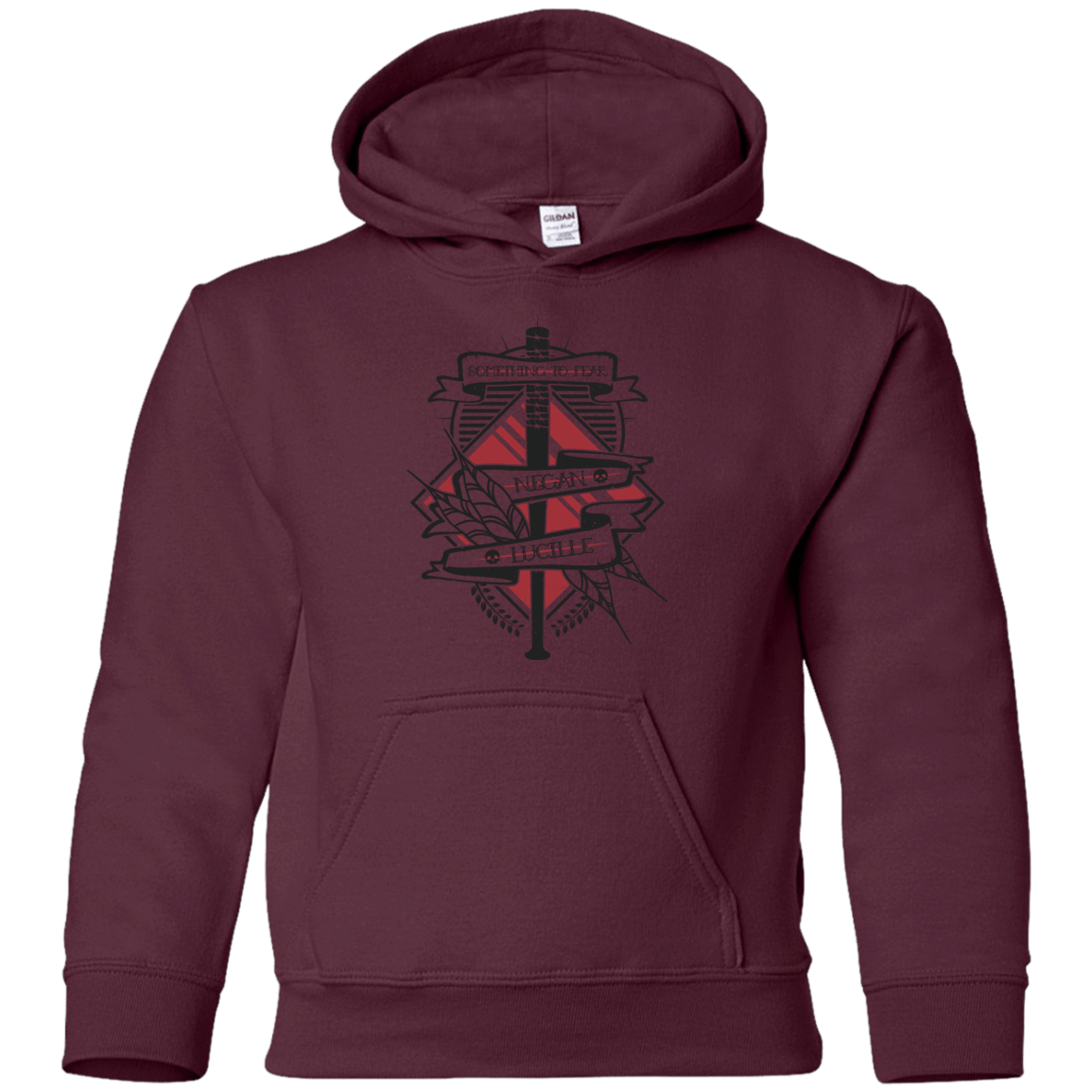 Sweatshirts Maroon / YS Negan & Lucille Youth Hoodie