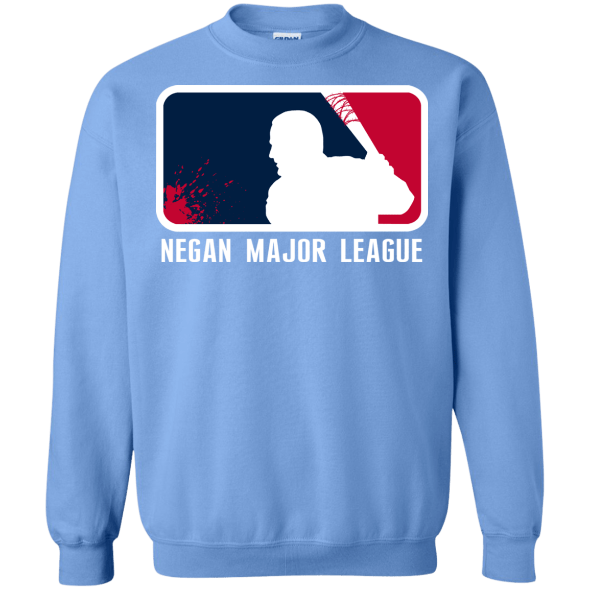 Sweatshirts Carolina Blue / Small Negan Mayor League Crewneck Sweatshirt