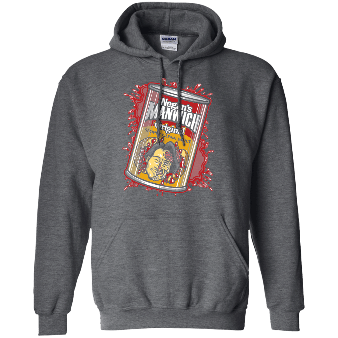 Sweatshirts Dark Heather / Small Negans Manwich Pullover Hoodie