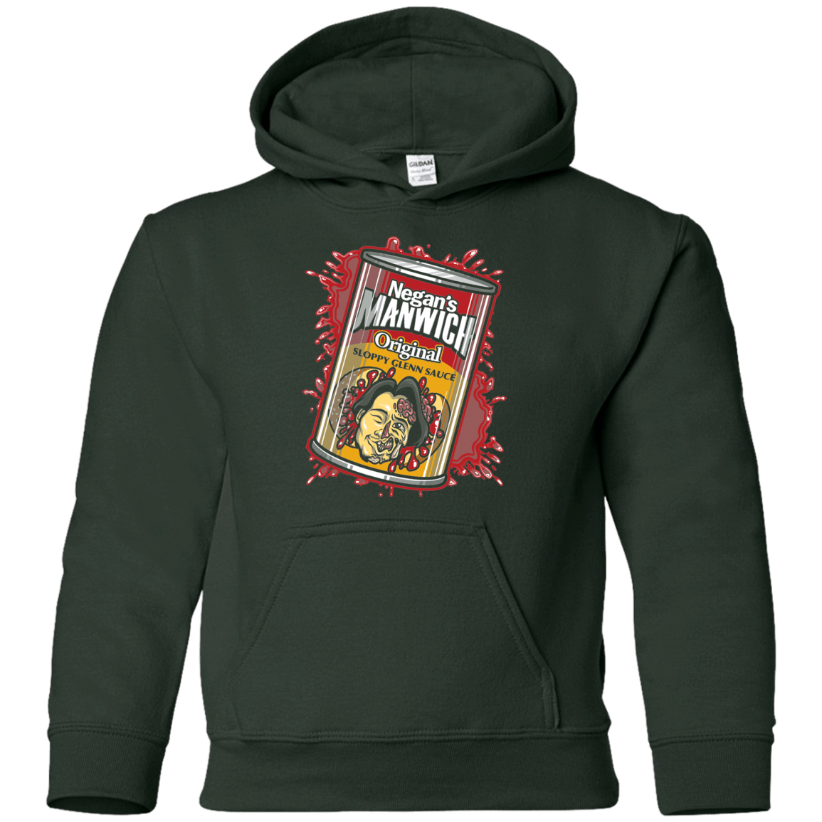 Sweatshirts Forest Green / YS Negans Manwich Youth Hoodie