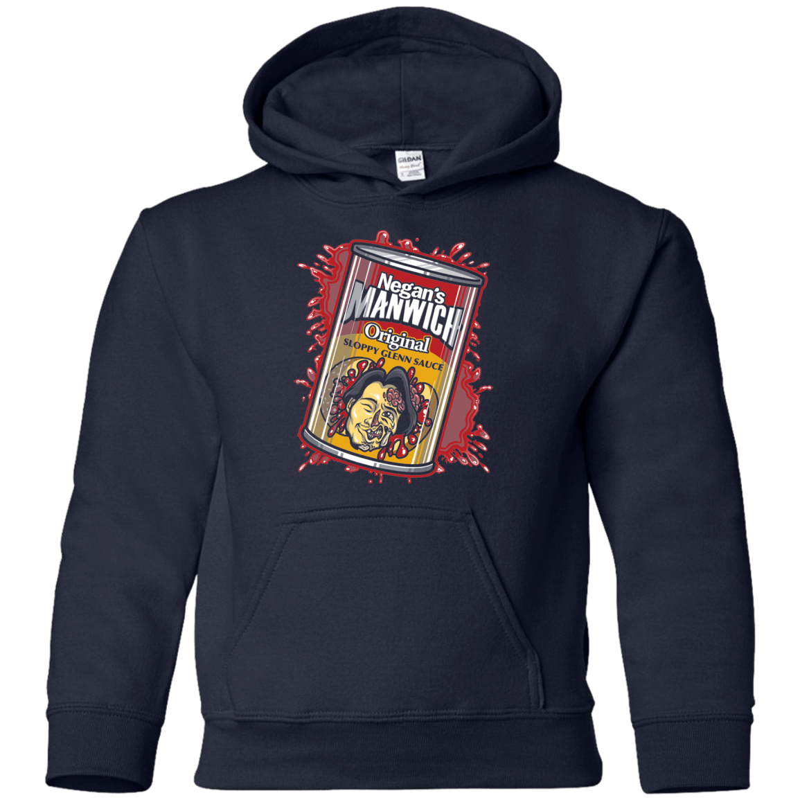 Sweatshirts Navy / YS Negans Manwich Youth Hoodie
