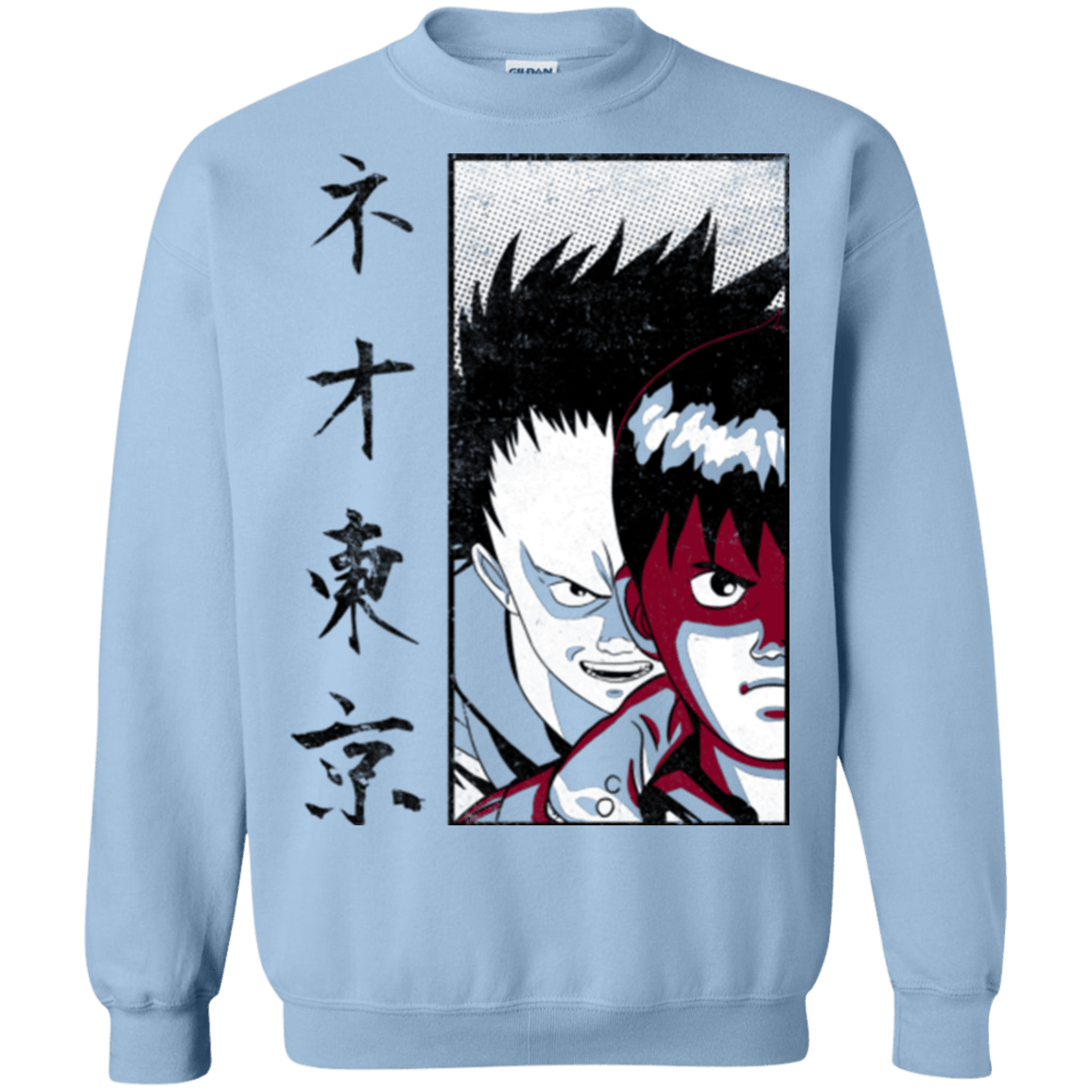 Sweatshirts Light Blue / Small Neo Tokyo Crewneck Sweatshirt