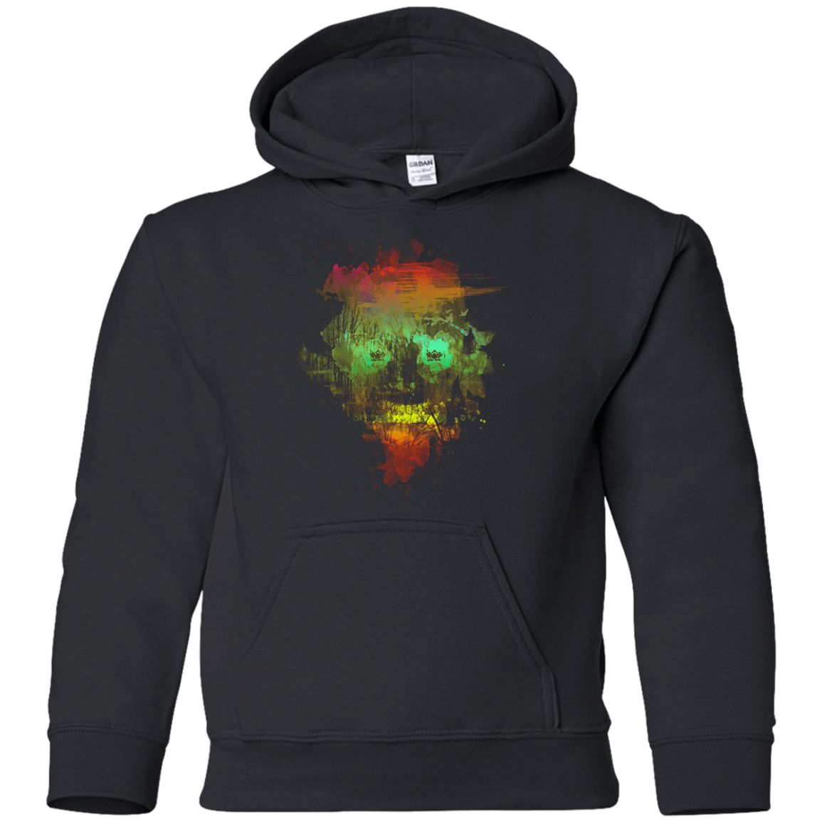 Sweatshirts Black / YS Neon Skully Youth Hoodie