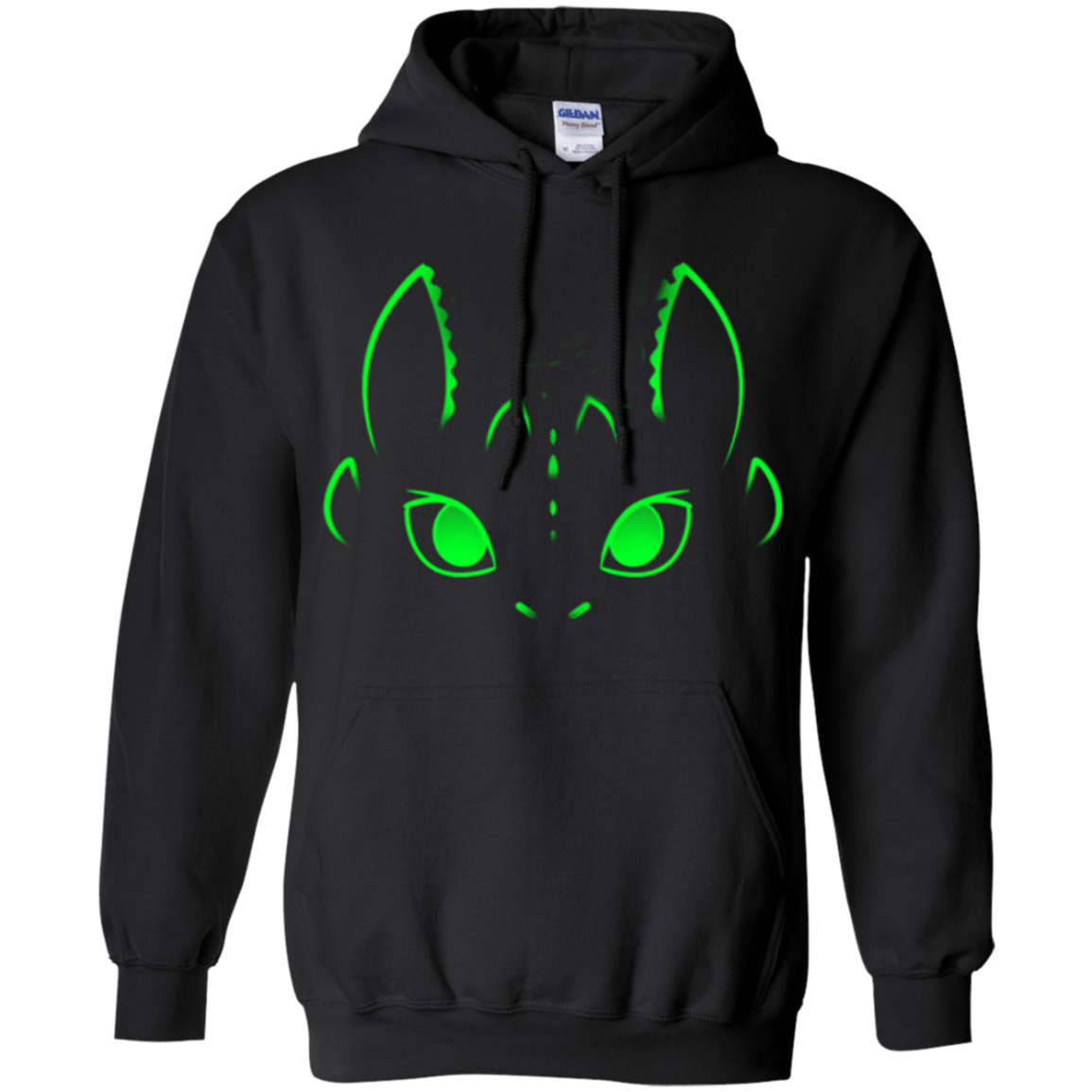 Sweatshirts Black / Small Neon Toothless Pullover Hoodie