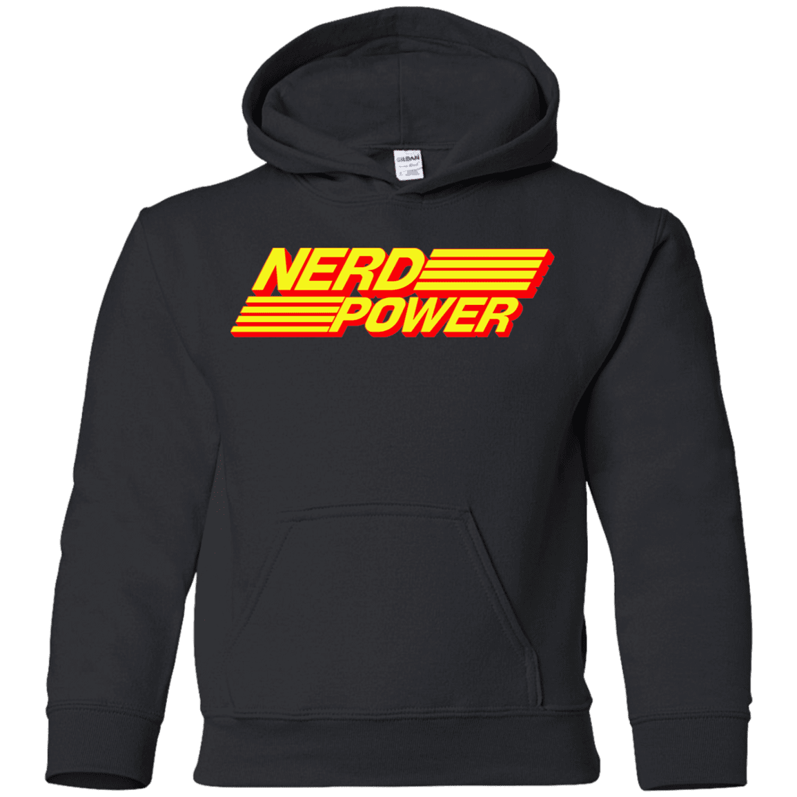 Sweatshirts Black / YS Nerd Power Youth Hoodie