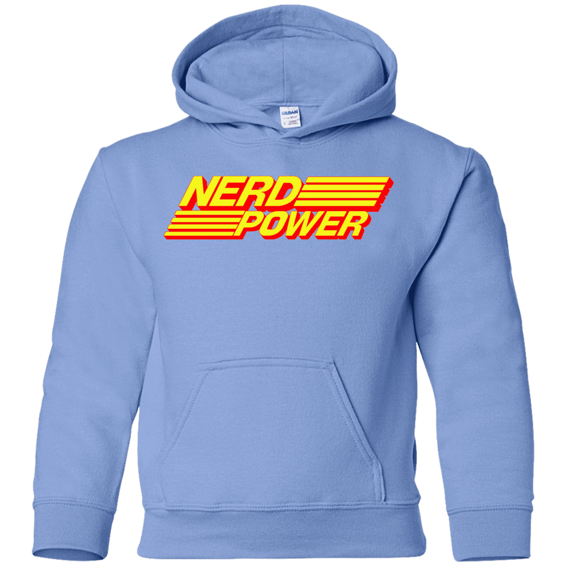 Sweatshirts Carolina Blue / YS Nerd Power Youth Hoodie