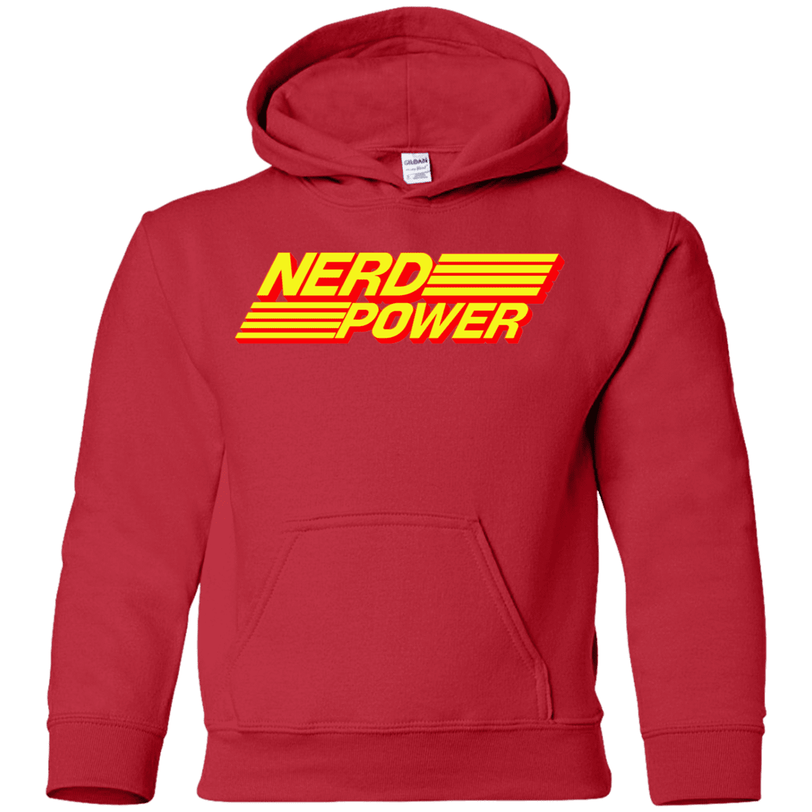 Sweatshirts Red / YS Nerd Power Youth Hoodie