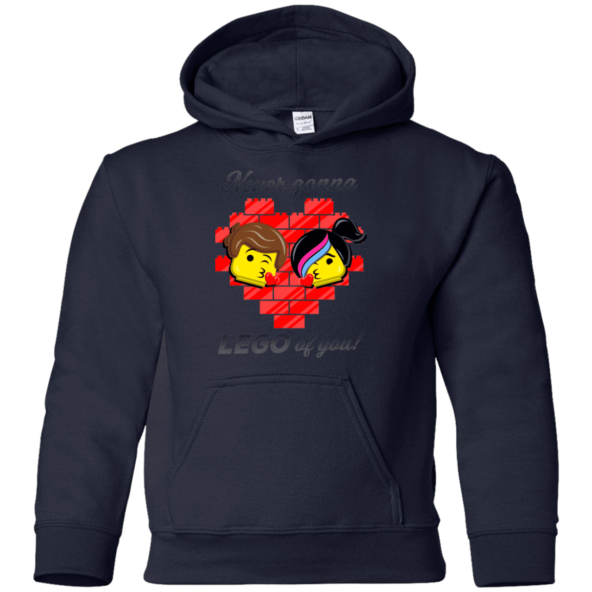 Sweatshirts Navy / YS Never LEGO of You Youth Hoodie