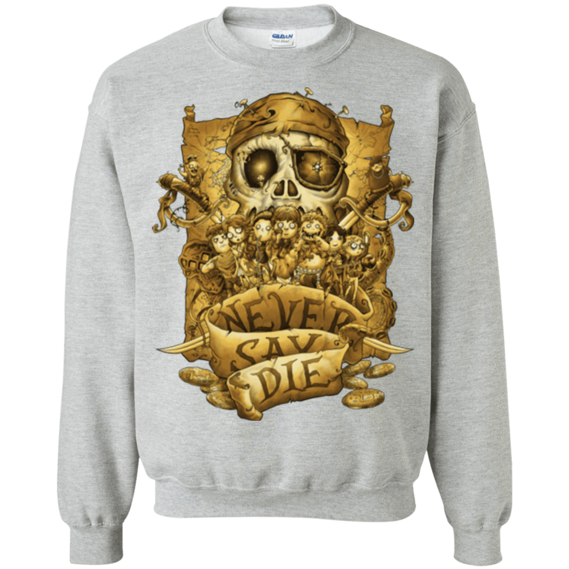 Sweatshirts Sport Grey / Small Never Say Die Crewneck Sweatshirt