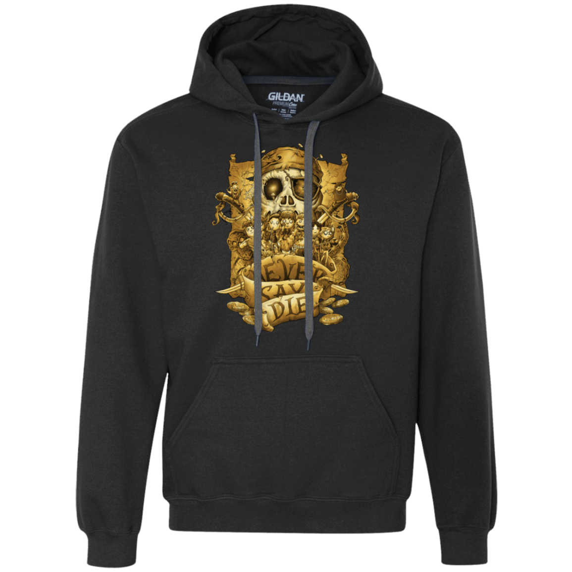 Sweatshirts Black / Small Never Say Die Premium Fleece Hoodie