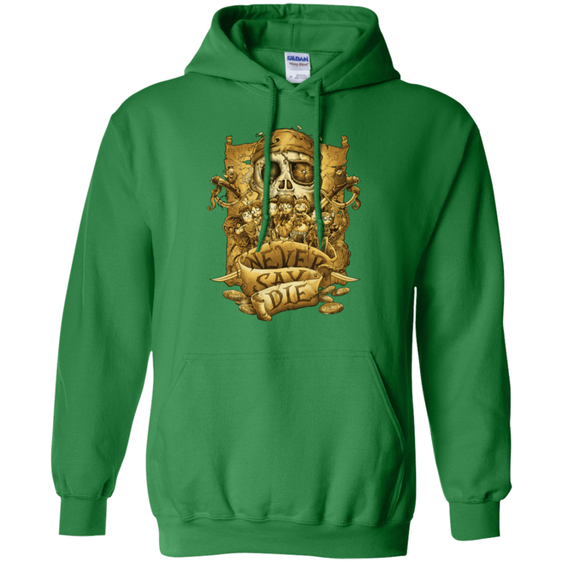 Sweatshirts Irish Green / Small Never Say Die Pullover Hoodie
