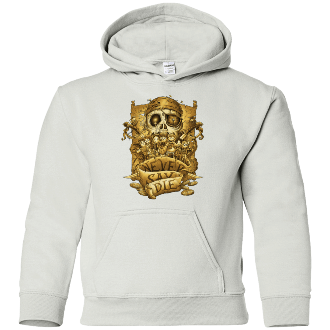 Sweatshirts White / YS Never Say Die Youth Hoodie