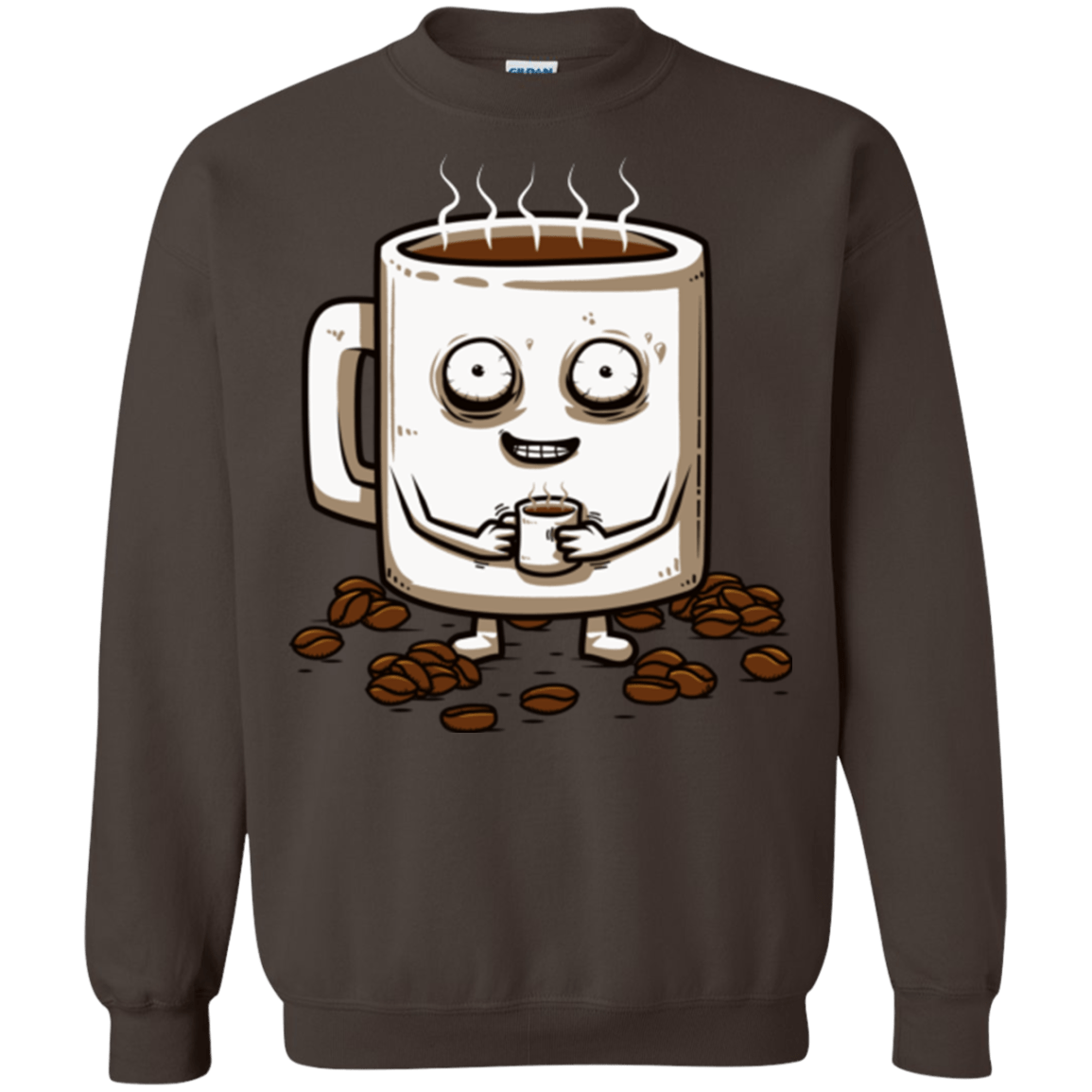 Sweatshirts Dark Chocolate / Small Never tired Crewneck Sweatshirt