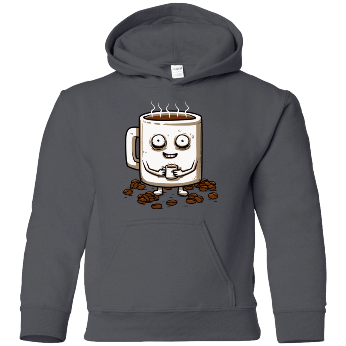 Sweatshirts Charcoal / YS Never tired Youth Hoodie