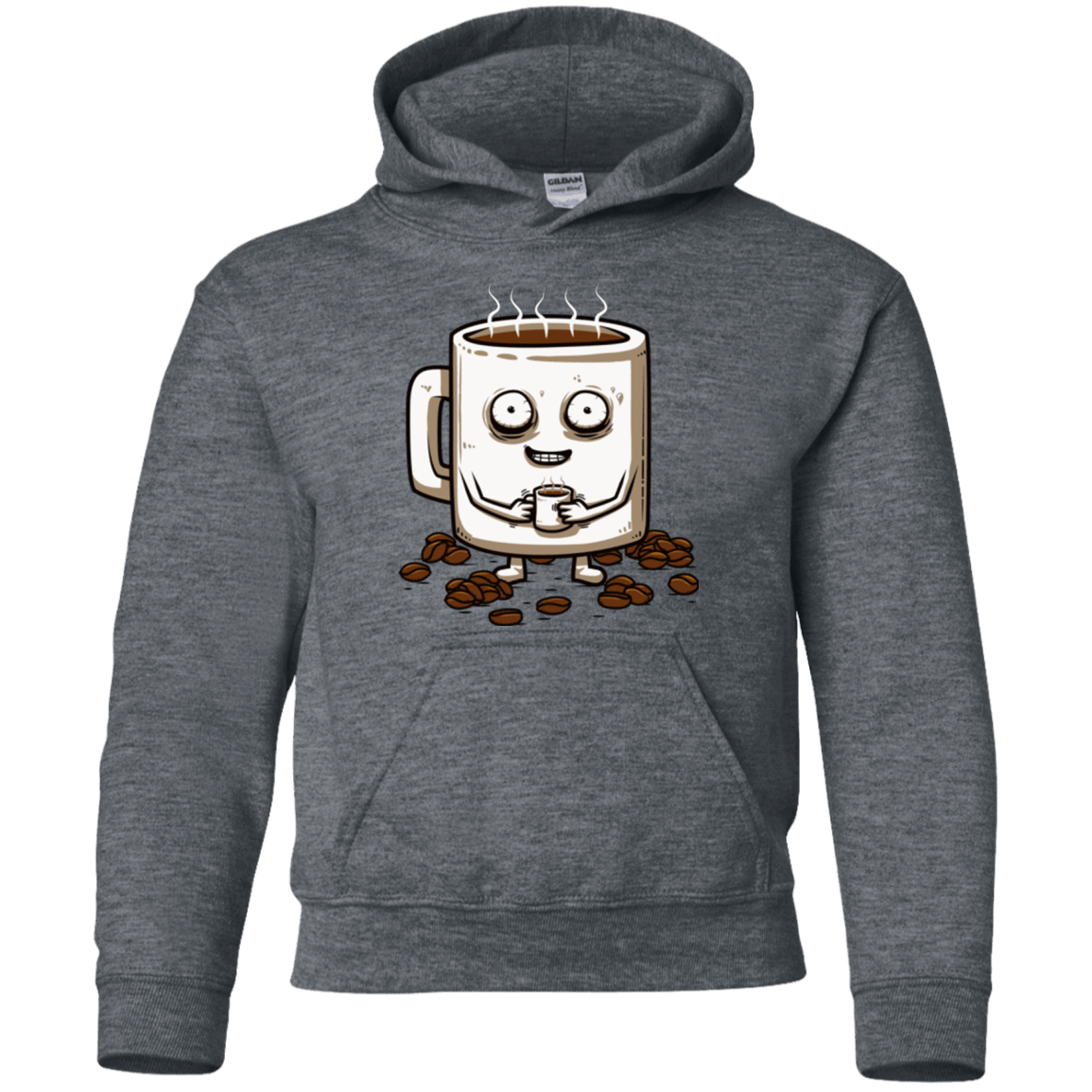 Sweatshirts Dark Heather / YS Never tired Youth Hoodie