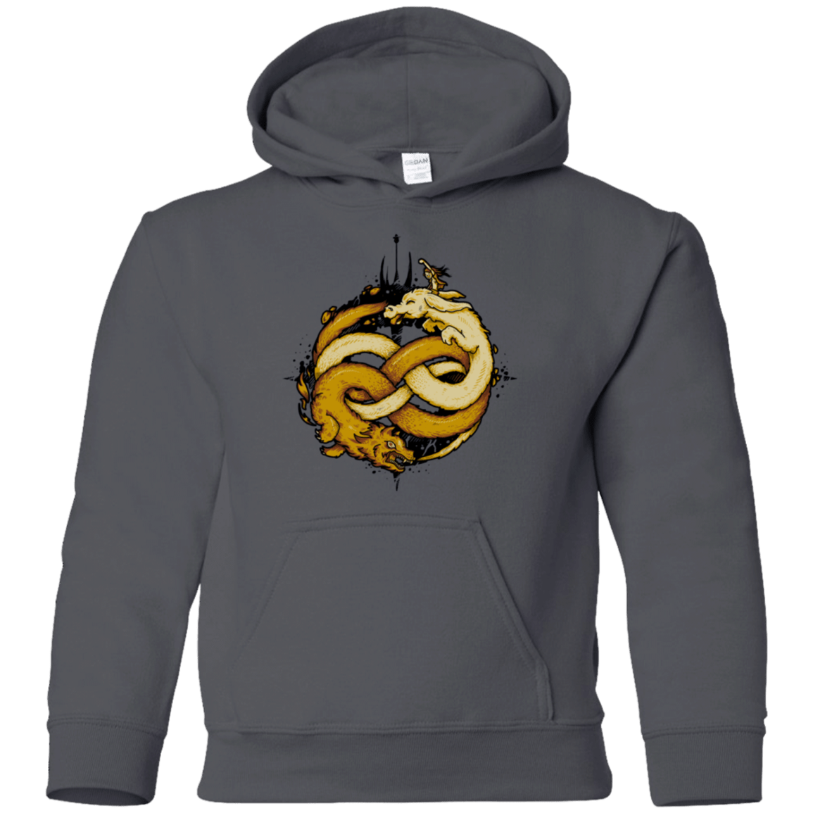 Sweatshirts Charcoal / YS NEVERENDING FIGHT Youth Hoodie