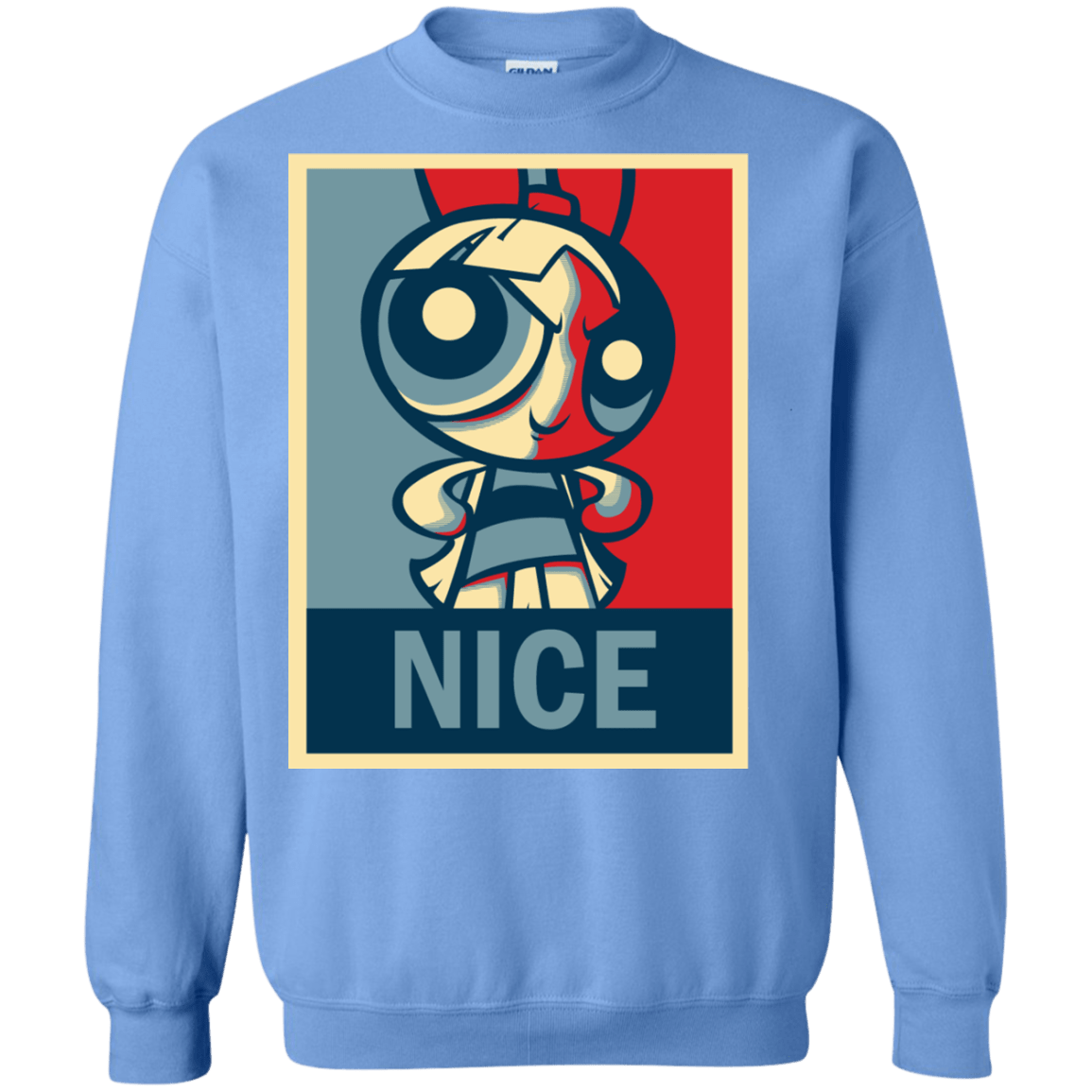 Sweatshirts Carolina Blue / S Nice Powerpuff Crewneck Sweatshirt