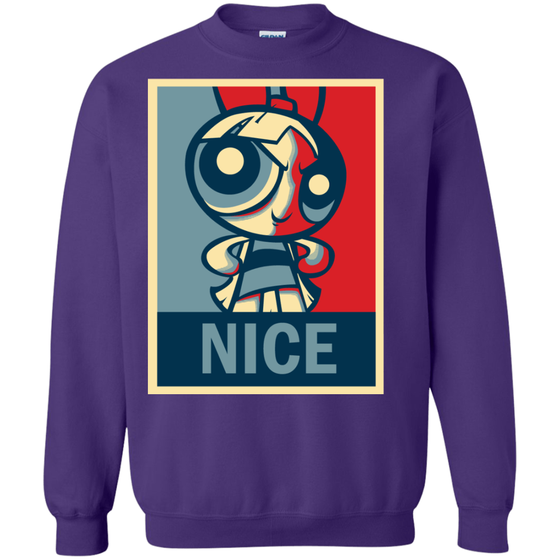 Sweatshirts Purple / S Nice Powerpuff Crewneck Sweatshirt