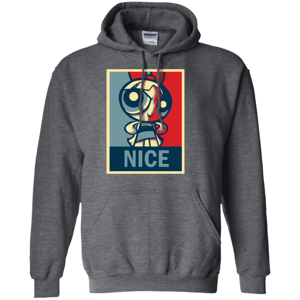 Sweatshirts Dark Heather / S Nice Powerpuff Pullover Hoodie