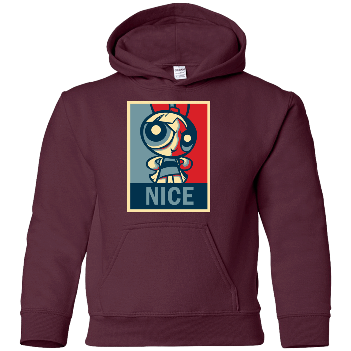 Sweatshirts Maroon / YS Nice Powerpuff Youth Hoodie
