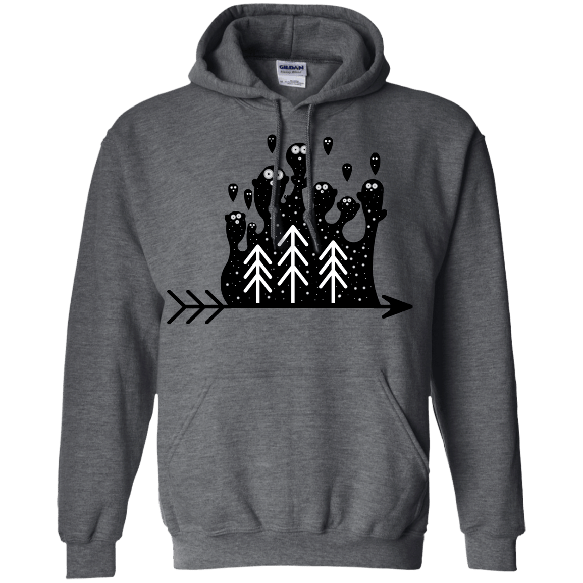 Sweatshirts Dark Heather / S Night Creatures Pullover Hoodie
