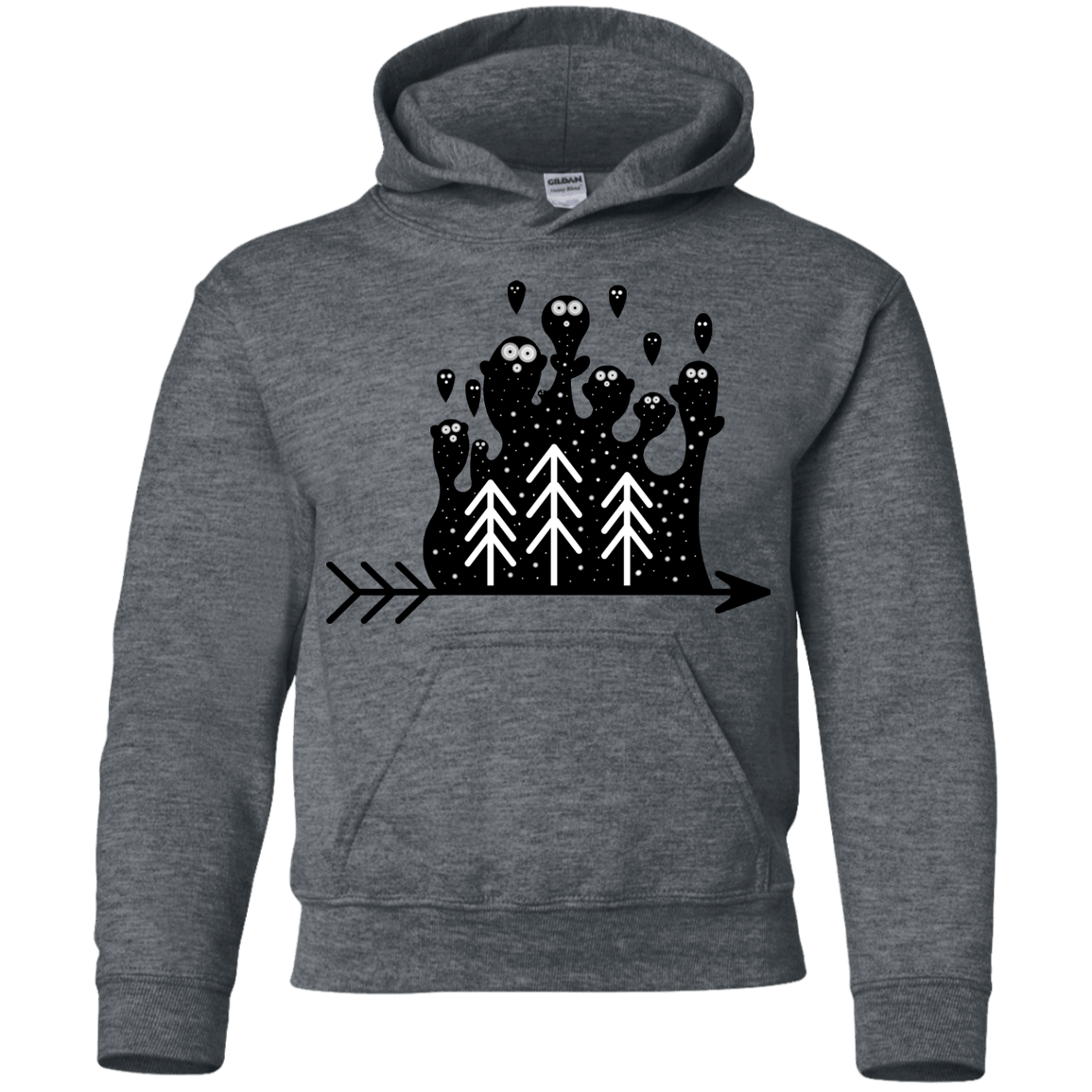 Sweatshirts Dark Heather / YS Night Creatures Youth Hoodie