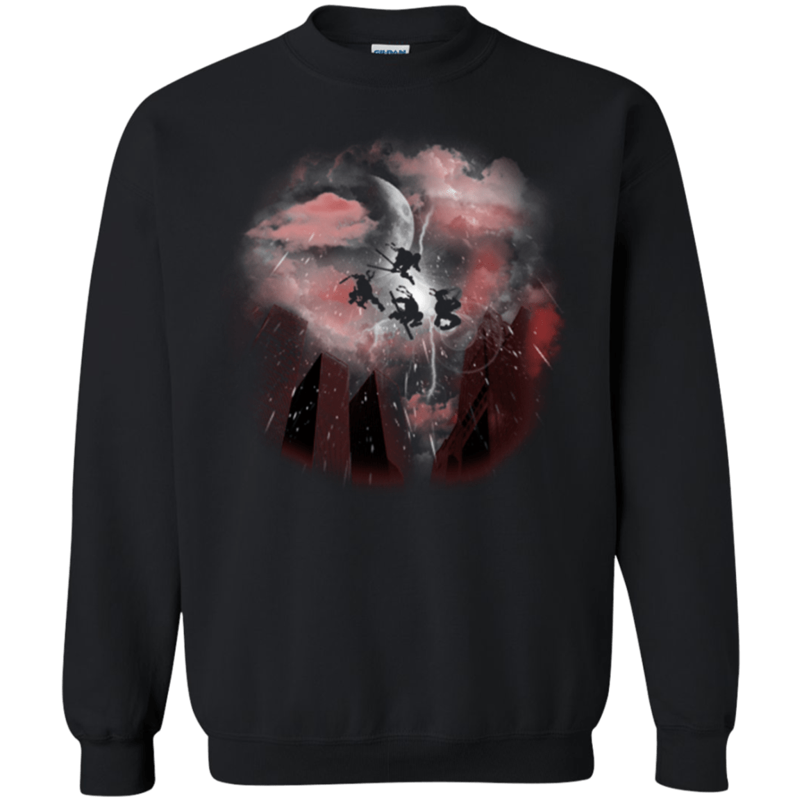 Sweatshirts Black / Small Night of the turtles Crewneck Sweatshirt