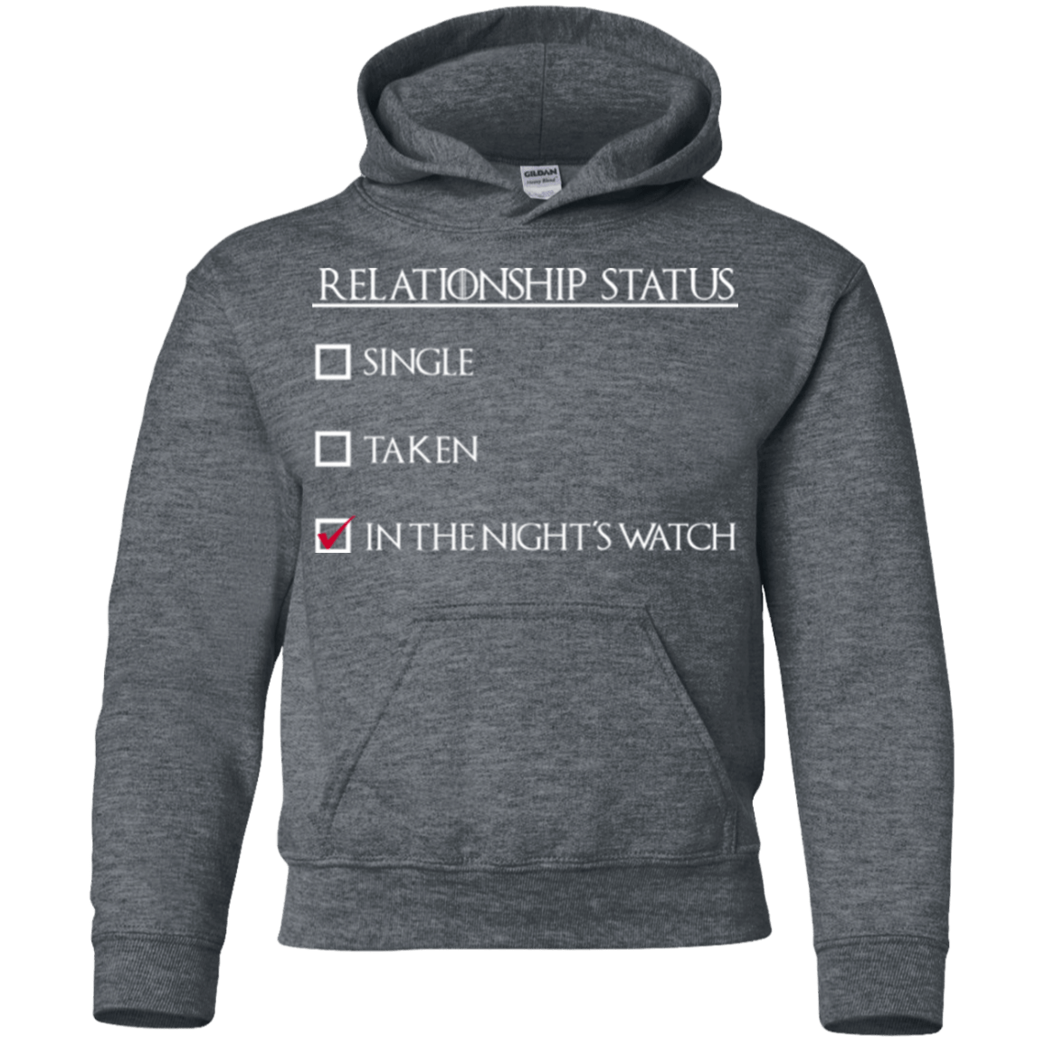 Sweatshirts Dark Heather / YS Night watchs Youth Hoodie