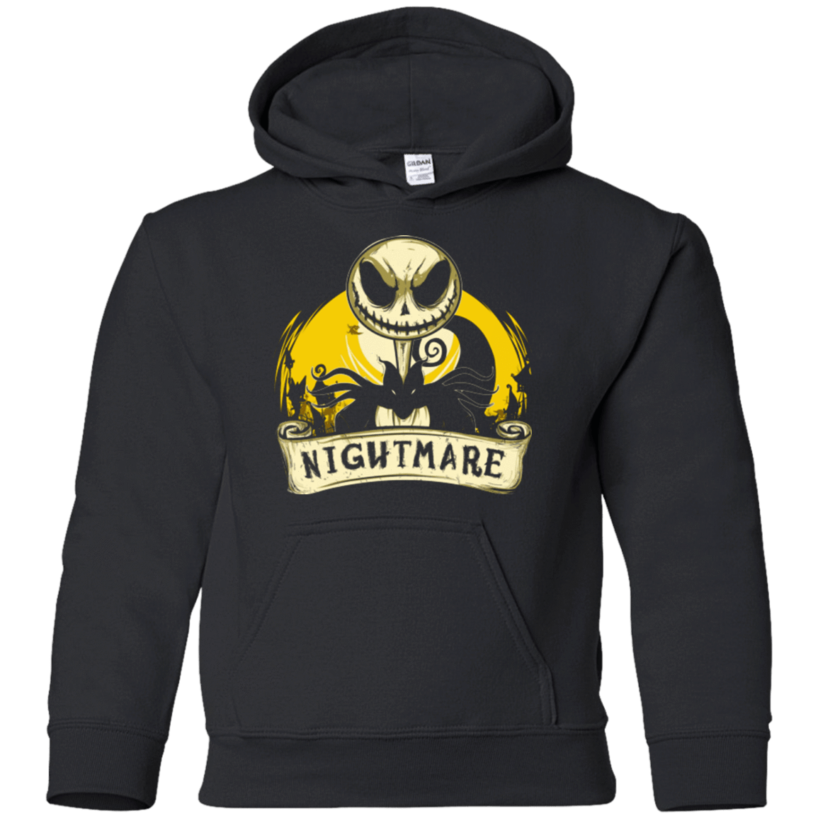 Sweatshirts Black / YS Nightmare scroll Youth Hoodie