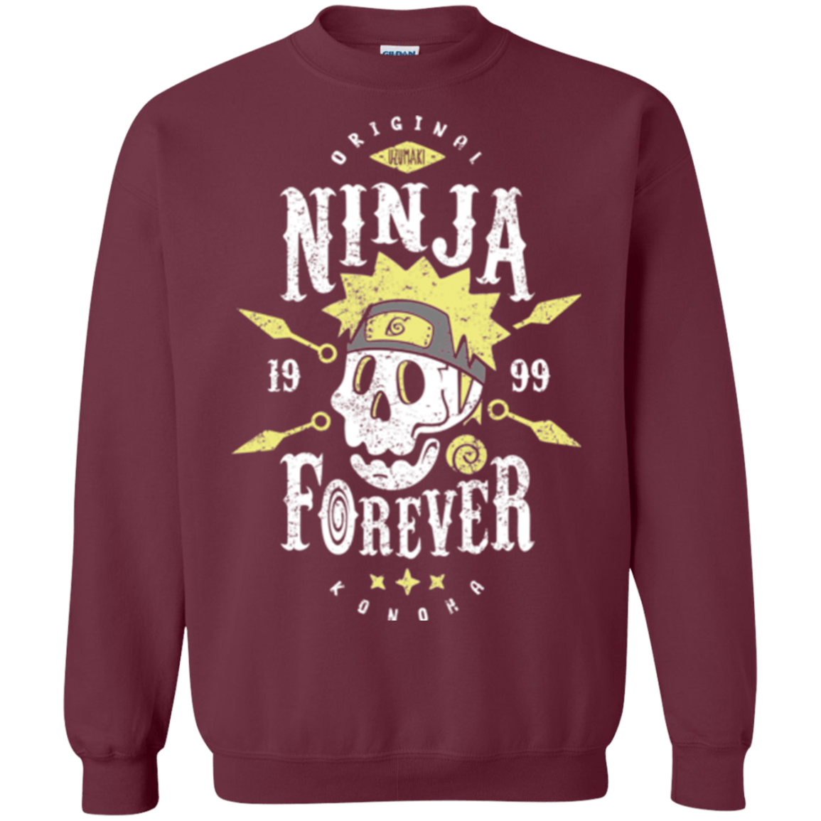 Sweatshirts Maroon / Small Ninja Forever Crewneck Sweatshirt