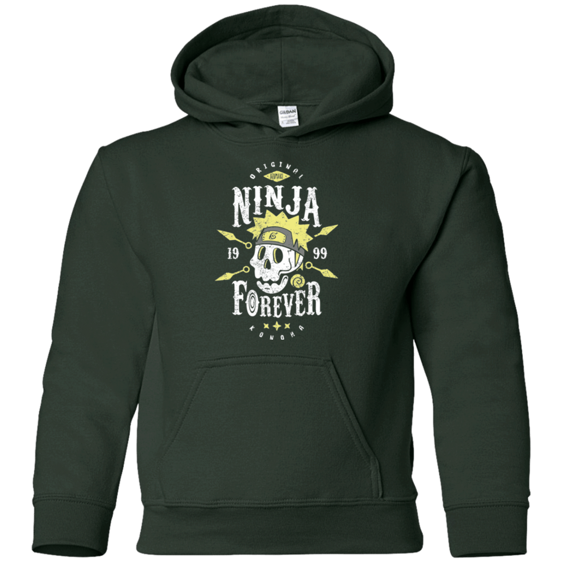 Sweatshirts Forest Green / YS Ninja Forever Youth Hoodie
