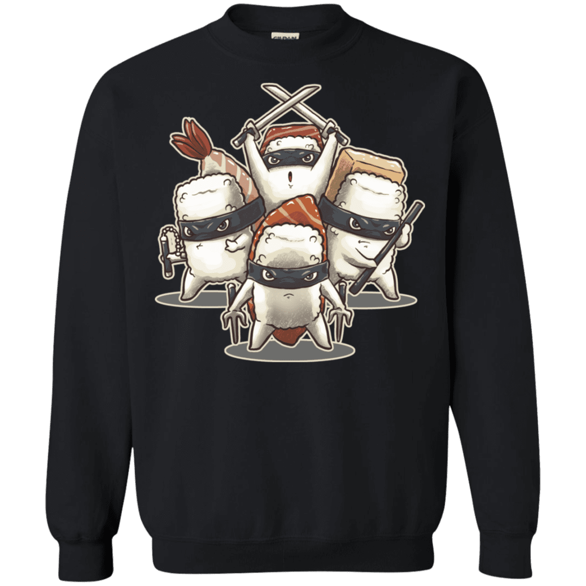 Sweatshirts Black / S Ninja Sushi Crewneck Sweatshirt